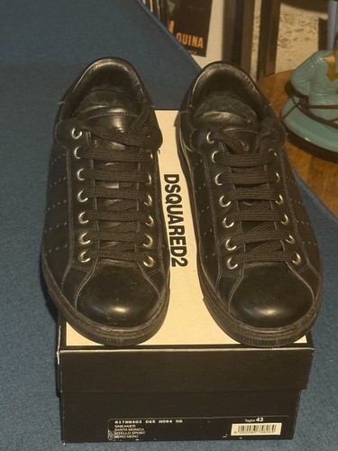 Dsquared2 leather sneakers - dsquared2,