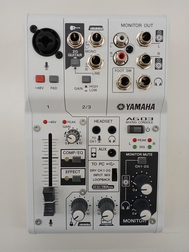 Yamaha ag03 audio interface - yamaha,