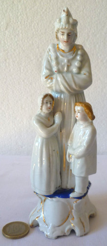 Ancienne statuette porcelaine - statuette,