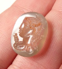 Sceau intaille Bijou ancien 19e s pour bague camée cachet femme antique seal