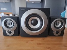 Enceintes filaires Auvisio, 1 caisson + 2 satellites