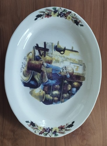 Grand plat potier 5 - plat,