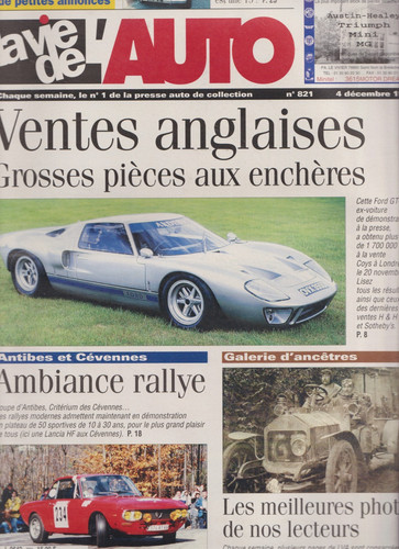 Vie auto n 821 - la, n°821