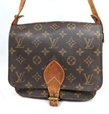 LOUIS VUITTON Crossbody Monogram Cartouchiere MM M51253 Shoulder Bag Authentic
