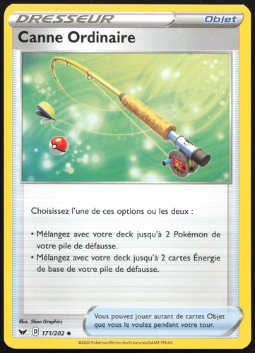 Carte pokémon canne - carte, ordinaire