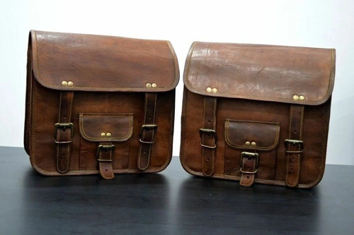 Sacoche moto cuir - sacoche, en