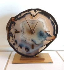 Tranche d'agate Horloge de