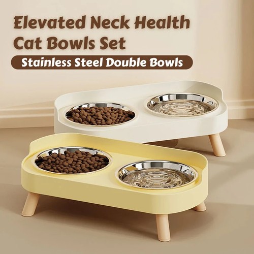 Pet feeder dual stainless - pet,