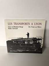 Vintage old book Lyon Transports tram metro 1984 train Honoré very good condition