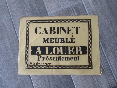 Affiche ancienne 1810 cabinet - 1810,