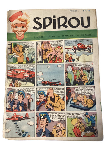 Ancienne revue spirou vintage - ancienne,