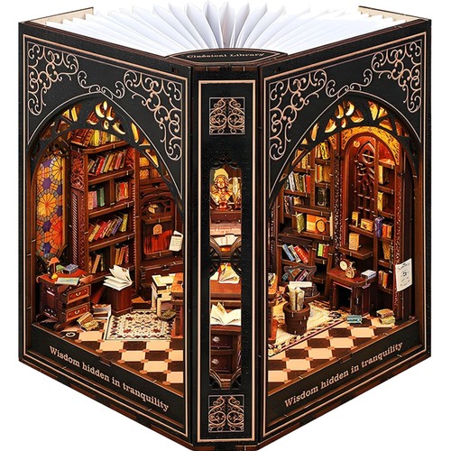 Kit book nook led - puzzle, 3d
