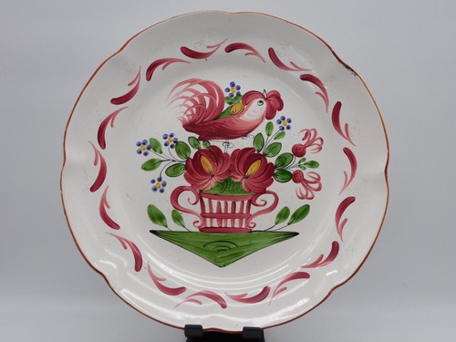 Assiette faience signee - assiette,