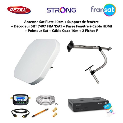 Antenne sat plate 40cm - sat,