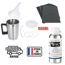 Kit Rénovation Polissage Anti Rayure Phare Voiture Optique Restauration Polymère