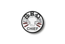 Patch badge ecusson imprime thermocollant bbq barbecue chef