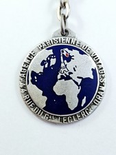 KEYRING - Cie PARISIENNE de VOYAGES - AIR FRANCE AIR ALGÉRIE PAINTED aluminium