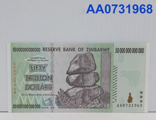 Zimbabwe trillion dollars - 50,