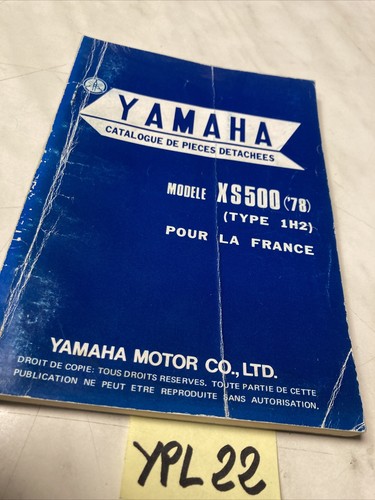 Yamaha xs500 1h2 1978 - 1h2,