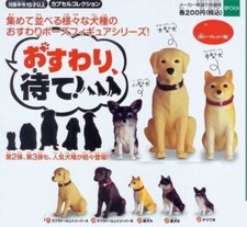 5 figurines chiens gashapon EPOCH Dog gashapon set chiwawa labrador animal SHIBA