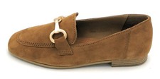 Tamaris 24222-20 Cognac Suede Loafer Metal Accessory Heel 2cm T