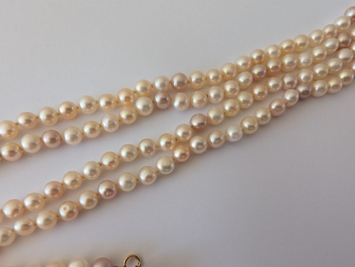 Long collier sautoir - en, perles