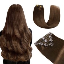 Extension a Clip Cheveux Naturel 40cm 120g 8pcs Extension Cheveux Naturel Cli...