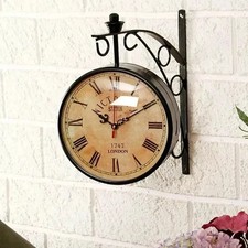 Horloge murale ancienne double