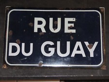 Plaque De Rue Émaillé  Ru Du