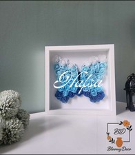 Cadre Fleuri Papillon