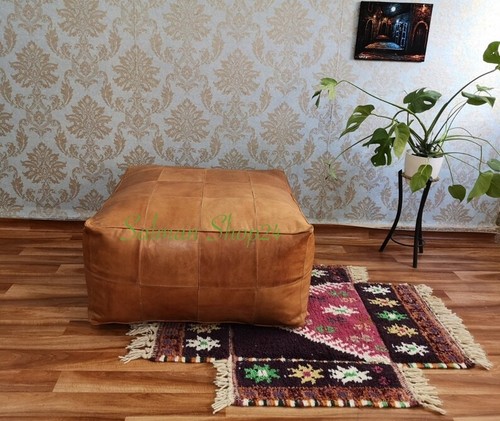 Repose pieds cuir - repose-pieds, en