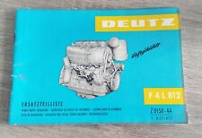 Catalogue Agricole Pièce De Rechange Moteur Deutz F4L812