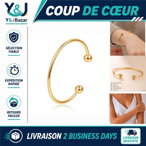 Bracelet jonc femme ouvert