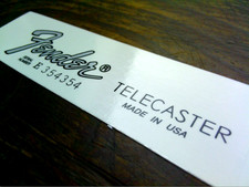 FENDER TELECASTER USA HEADSTOCK LOGO TETE  GUITARE FENDER TELECASTER  USA