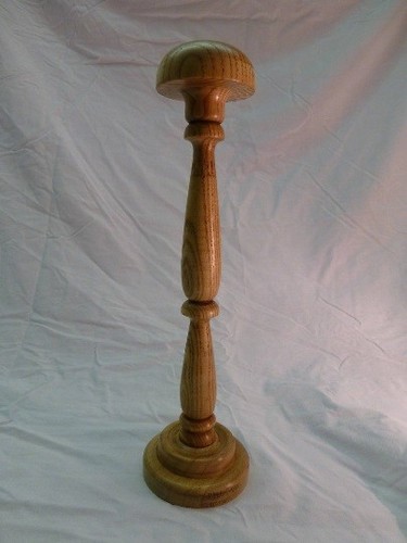 Porte chapeau bois ciré - chapeau, ciré.