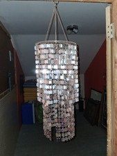 Paco Rabanne Style Metal Squares Chandelier Estate Fresh NR