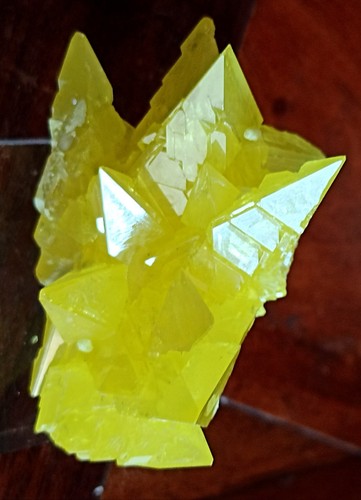 Cristal soufre brut jaune - cristal,