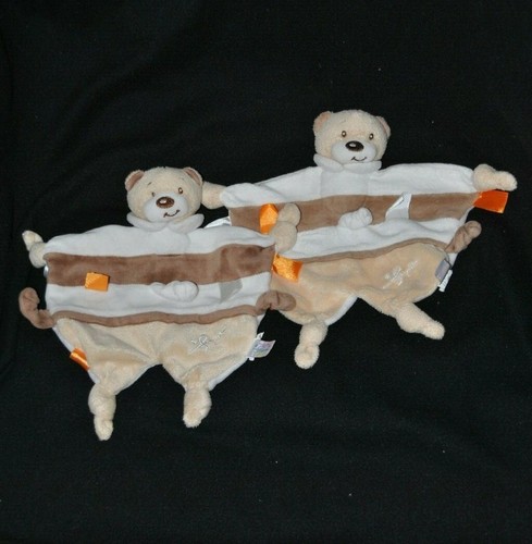 Lot doudou plat ours bubu - doudou,