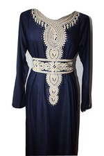 NAVY BLUE MOROCCAN DJELLABA