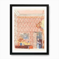 Interieur Aux Tentures Roses I