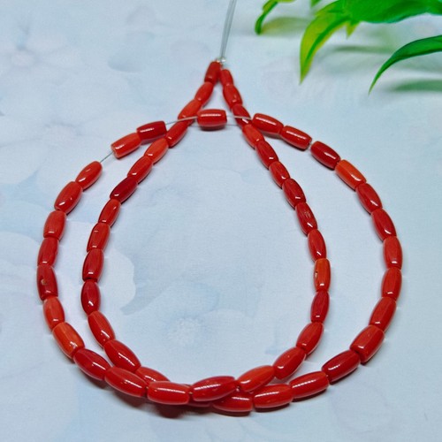 Perles tambour corail - perles, de