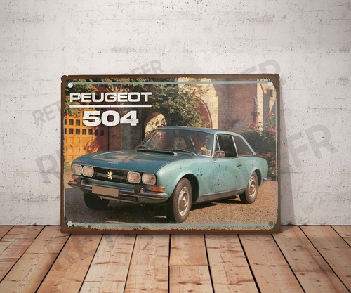 Plaque métal vintage peugeot