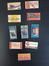 Lot of 10 Kiss Gillette Clipor Nacet Razor Blades etc... Vintage Blade