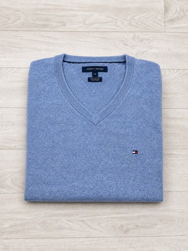 Pull tommy hilfiger bleu - bleu, clair