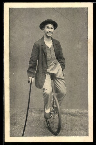 Carte postale acrobate - , roulant
