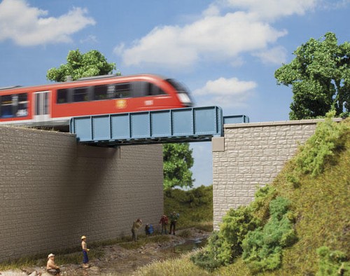 Pont poutre tôle ho - tôle, ho/tt