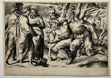 Giulio BONASONE Deux satyres