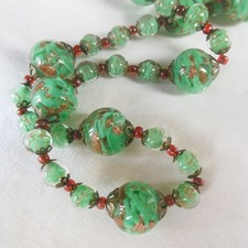 ANCIEN Collier MURANO Verre