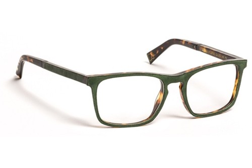 Lunettes vue vertes cuir - lunettes, en