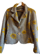 ESSENTIELLE MODE MADE IN ITALY veste en laine bouillie   taille M ou 38